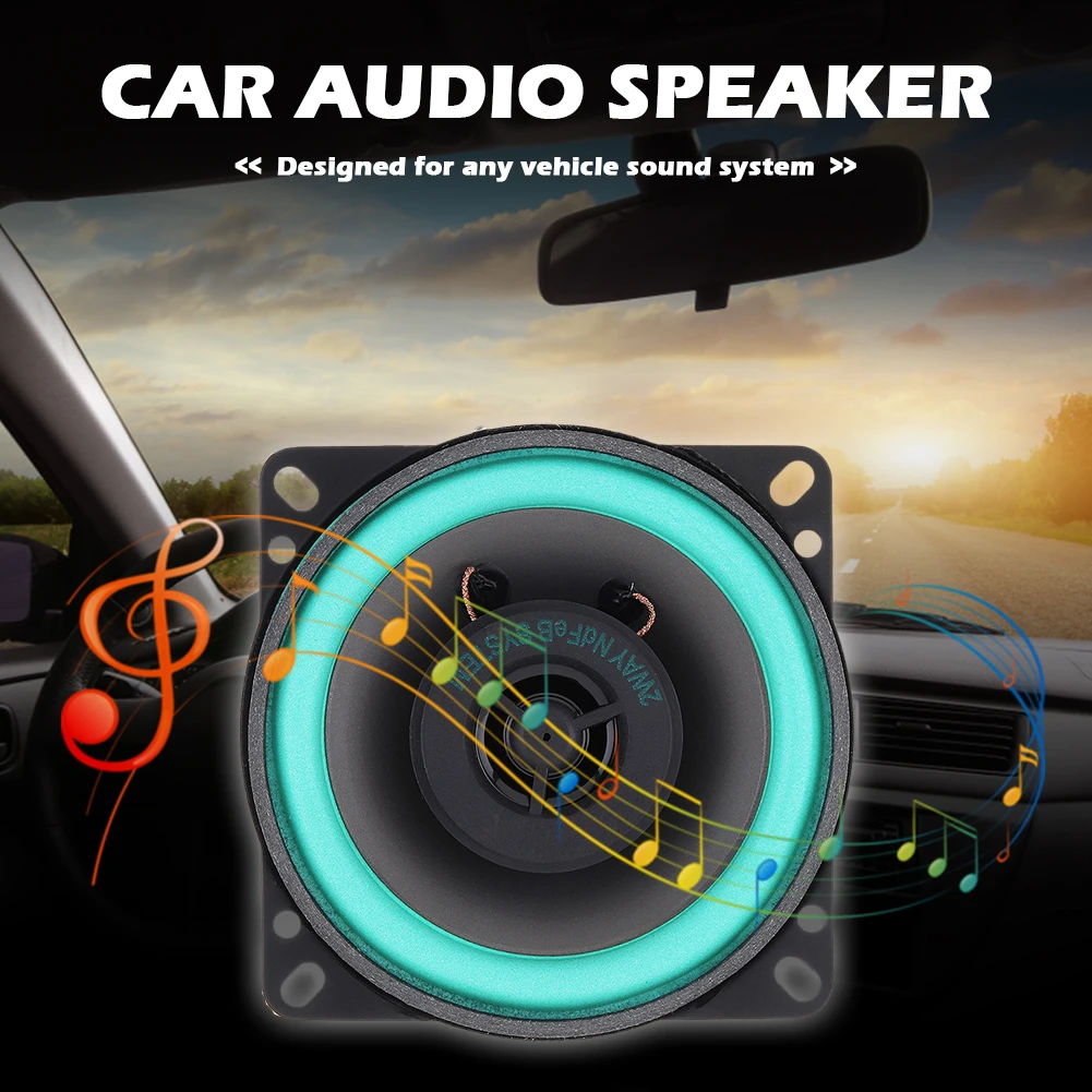 4インチ2ウェイ車のハイファイ同軸スピーカーVO 402 100ワット自動オーディオドアスピーカーユニバーサル車両ドアスピーカー102x102mm|Coaxial  speakers| - AliExpress