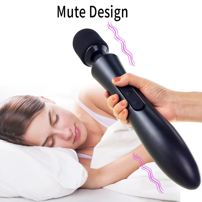 20 Modes Powerful Magic Wand Vibrator for Women Body Massager G Spot Clitoris Stimulator USB Charging