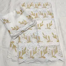 Африканская кружевная ткань, высокое качество, кружевная Свадебная швейцарская вуаль, швейцарское кружево tissu, Африканская Хлопковая сухая кружевная ткань из Дубая, 7Y