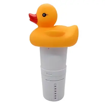 

Cute Cartoon Duck Shaped Pool Chlorinator Floating Tablet Chlorine Dispenser for Swimming Pools Bathtub Cleaning Kit