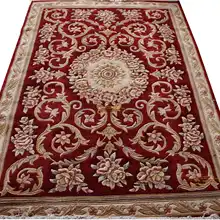 Резной ковер, изготовленный на заказ, французский ковер из толстого плюша, 4,5 'X6. 5'