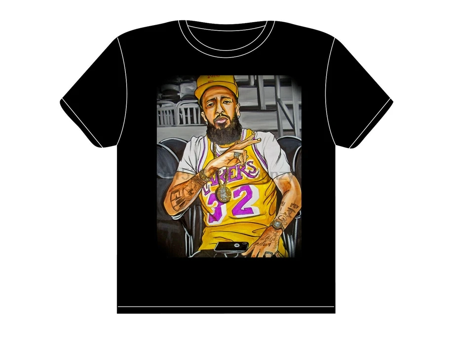 nipsey hussle lakers shirt
