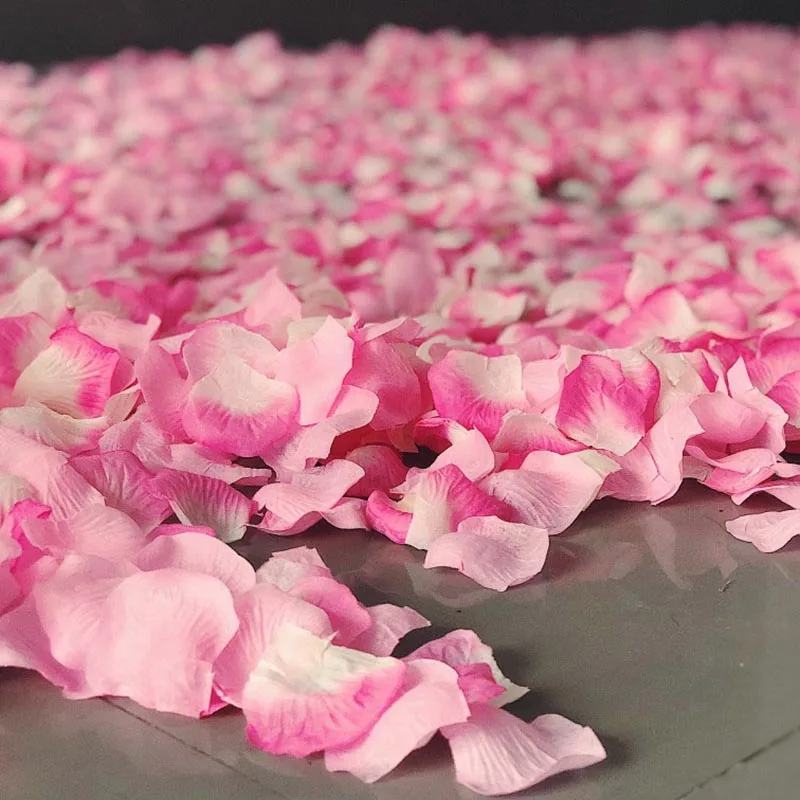 500pcs Rose Petals Flower Girl Toss Fake Silk Petals Artificial Petals For Wedding Confetti Party Event Decorations