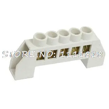 

Single Row 5 Position Barrier Block Terminal Strip White