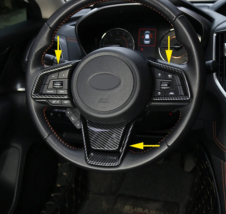 Переключатель для руля из углеродного волокна Накладка для Subaru Forester XV Crosstrek