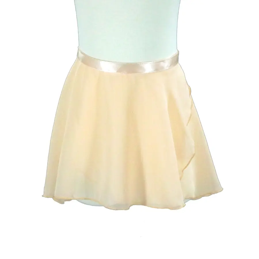 Free  shipping Ballet Tutu Skirt Orange Women Chiffon Dance Practice Ballet Skirt Girls Floral Print Dance Leotard Small Apron