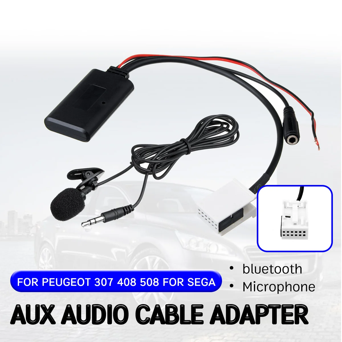 Bluetooth Aux Receiver For Peugeot 207 307 407 308 For Citroen C2 C3