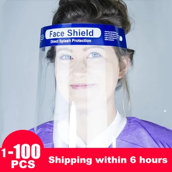 

100 piece Face shield mask face masks dustproof face cover Clear eye waterproof mask