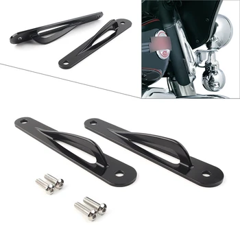 

Motorcycle Black Custom Tie-Down Brackets Teardrop For Harley Electra Glides 1983-2013 & Touring Road Kings 1994-2020