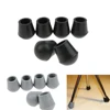 6pcs Round Bottom Rubber Tip For Triangle Cane Stool Crutches Chair 3/4" 6
