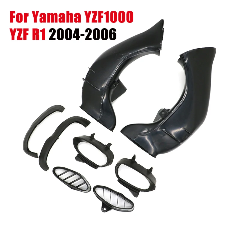 2 шт. YZF 1000 Ram воздухозаборная трубка обтекатель воздуховода для Yamaha YZF1000 R1 2004 2005 2006
