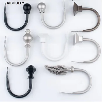 

AIBOULLY New 2Pcs/set Window Curtain Buckle Europe Decoration Curtains Accessories Tieback U - shaped Curtain Hooks Hanger