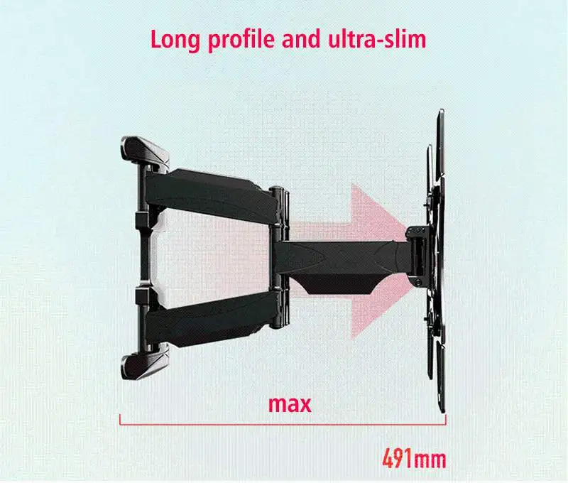 32-60 дюймов ТВ настенное крепление 6 качели руки полный движения выдвижной поворотный Экран кронштейн Подставка для плазменной резки ТВ Поддержка поворотный 400*400 мм