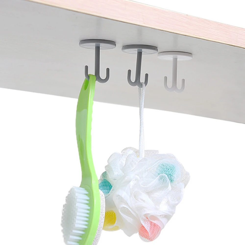 

Self Adhesive Wall Decor Hooks Load-Bearing Suction Cup Hooks Durable for Kitchen Spoon Sundries Hanger