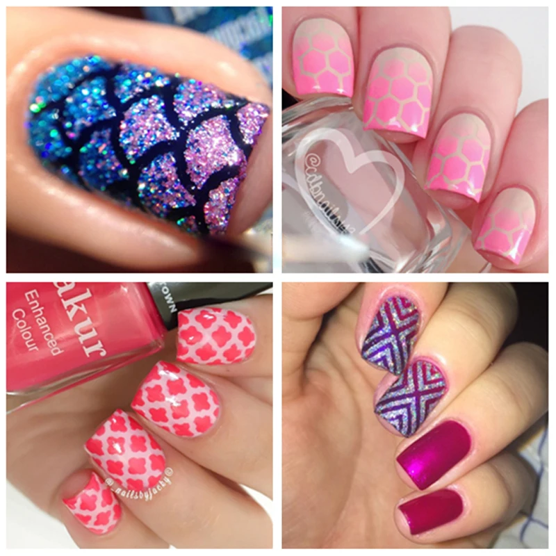 

Nail Stickers Foil Manicure Self Adhesive Nail Art Sticker Water Decals Tranfer Sticker Nail Art Decoration for Nail Tips Beauty