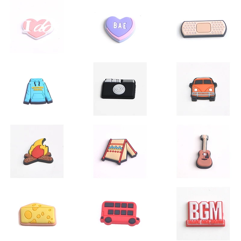 Лидер продаж украшения для обуви из ПВХ с мультяшным рисунком застежки BOO / OMG/LOVE