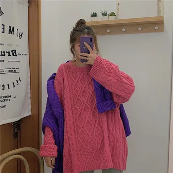 

2020 New Arrival Hot Winter Sweater for Ladies Simple Basic Solid Sweater 2020 New Hot Sweater Simple All-match Sweater