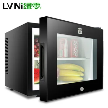 

20L Hotel Room Small Refrigerator Mini Transparent Freestanding Display Freezer Mute Mini Fridge 8-15C cooler box for hotel