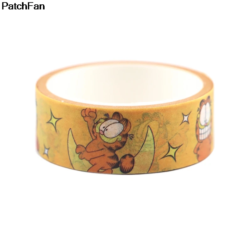 Patchfan мультяшный Кот Забавный DIY Скрапбукинг липкий клей Васи бумага маскирующая лента печатные узоры наклейки A2593