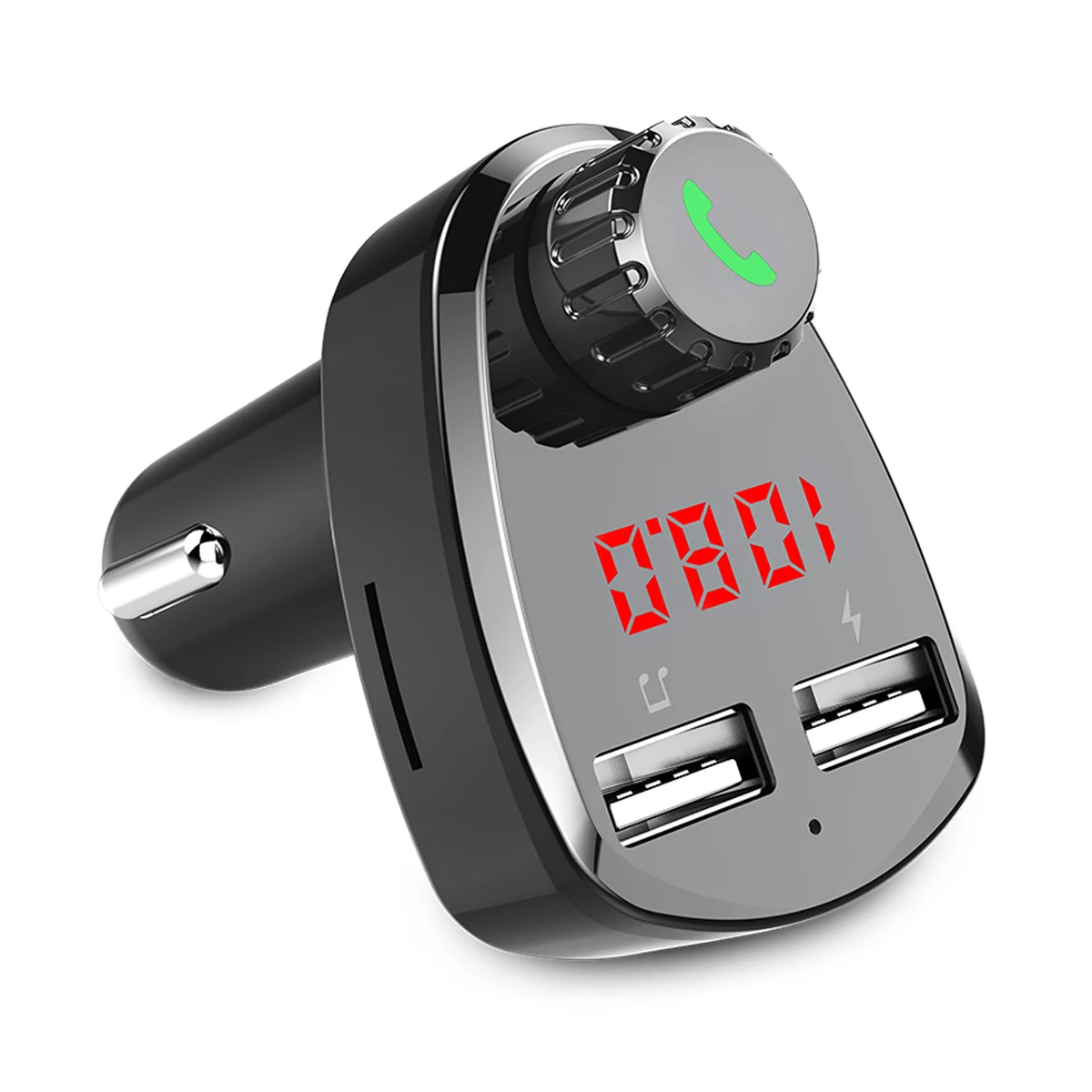 Гарнитура Bluetooth V4.2 автомобильный комплект fm-передатчик ЖК MP3-плеер USB QC3.0 зарядное устройство