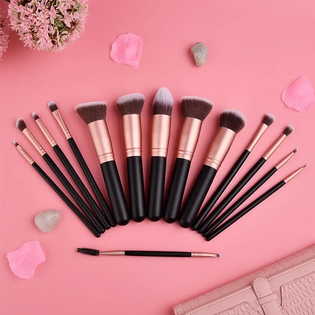 

14Pcs Beauty Makeup Brushes Set Cosmetic Foundation Powder Blush Eye Shadow Lip Blend Make Up Brush Tool Kit Maquiagem Dropship