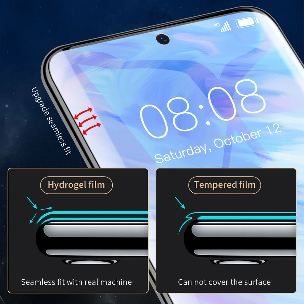 100D Гидрогелевая пленка для Samsung Galaxy S10 S9 S8 Plus Защитная экрана A70 A50 A30 A20 A10 Note 10 Pro не