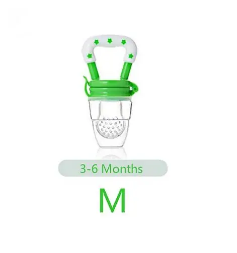 Green M Силиконовая пищевая чашка для детского соска свежий Ниблер для кормления кормушка детская чашка для кормления безопасные принадлежности соска бутылочки - Цвет: Green M