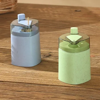 

Household Creative Automatic Popup Toothpick Box Toothpick Tin Toothpick Storage Box Press Toothpick Holder for Household Living