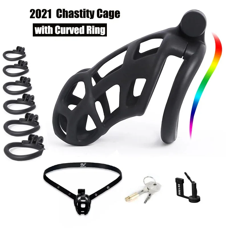 Cobra Male Chastity Device Cock Cage Ring BDSM for Summer Belt sexy products Penis Cover Men | Красота и здоровье