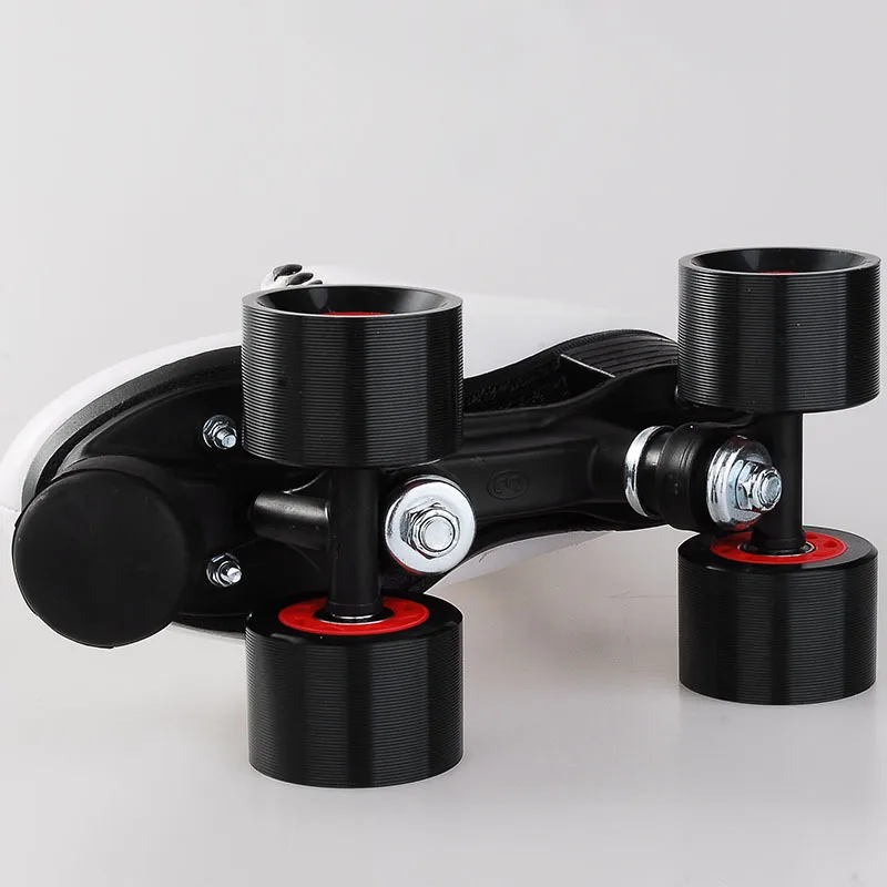 JK Quad коньки двухрядные роликовые унисекс из искусственной кожи обувь для