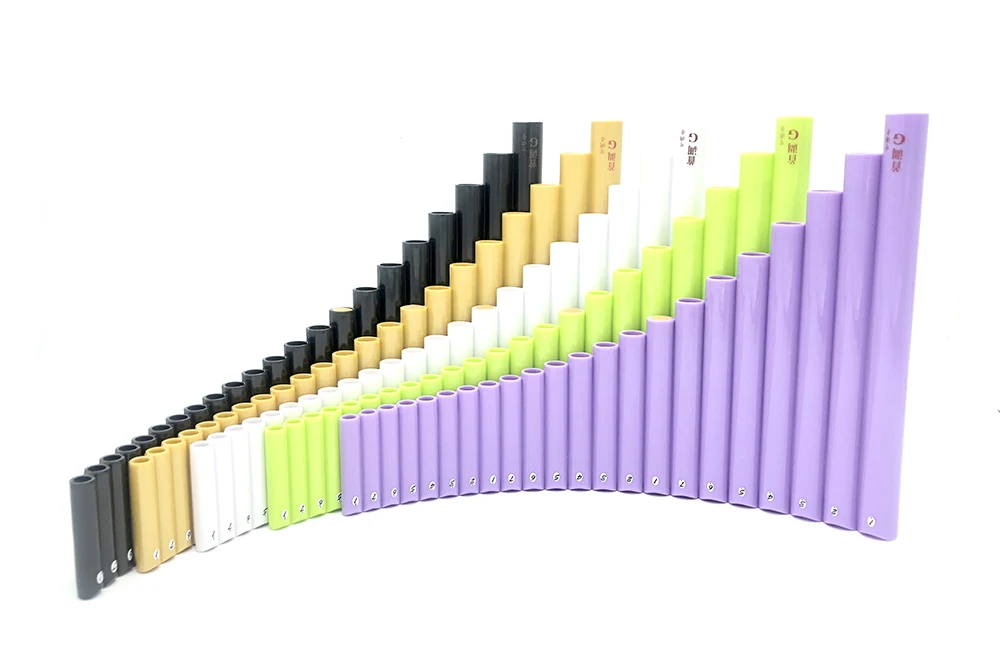 UU Pan флейта 22 трубы G ключ настраиваемый Flauta ABS пластик PanFlute Профессиональный Pan Pipe духовой музыкальный инструмент Panpipes - Цвет: OtherColor LeftHand