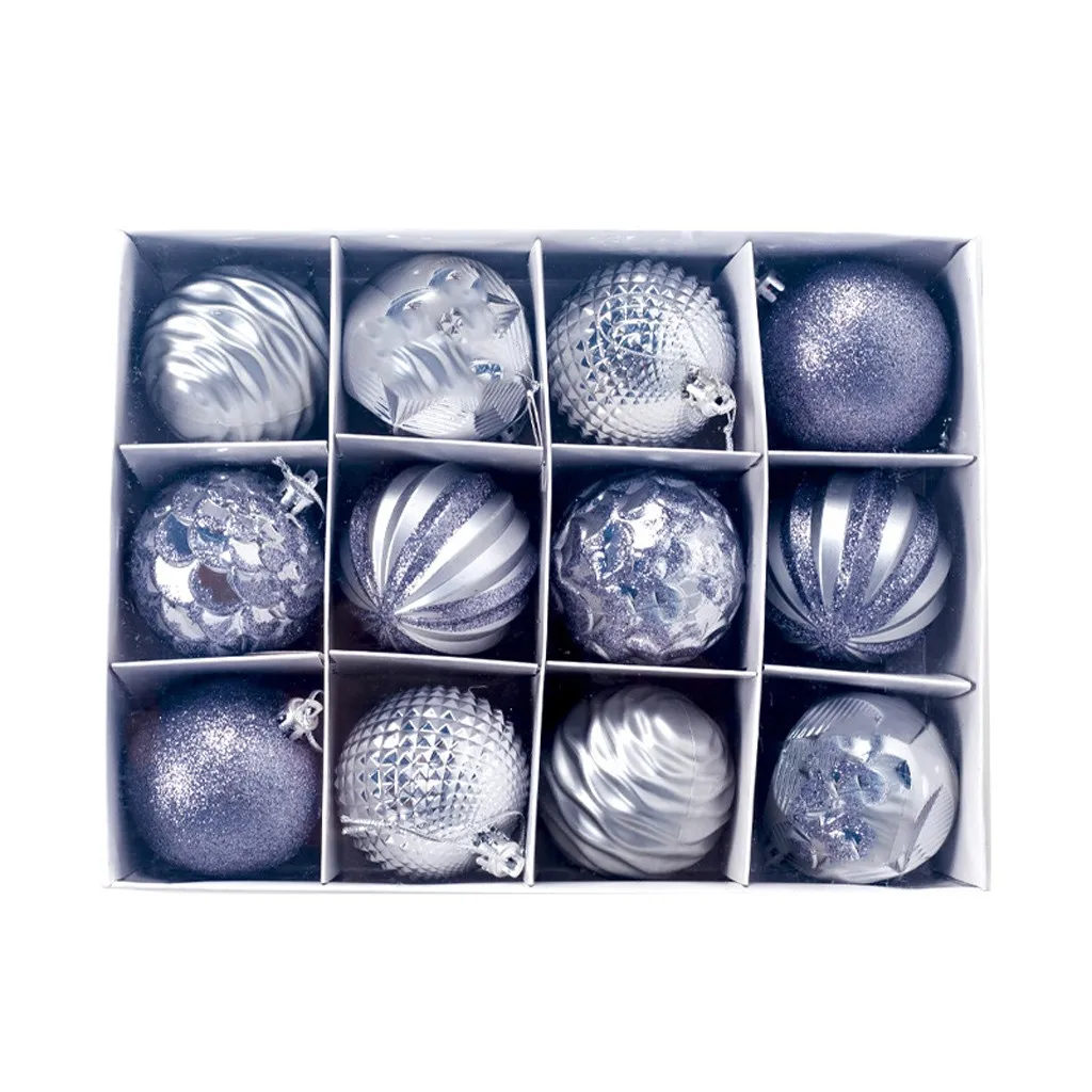 D Navidad рождественские украшения для дома 6 см Рождественский подарок Рождественская елка шар-безделушка подвесное украшение для домашней вечеринки декор Хэллоуин - Цвет: D
