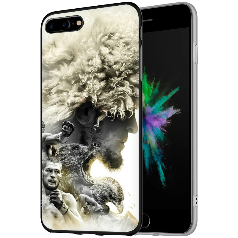 EWAU Хабиб нурмагомедов UFC силиконовый телефон чехол для iPhone 5 5S SE 6 6s 7 8 plus X XR XS 11 Pro Max