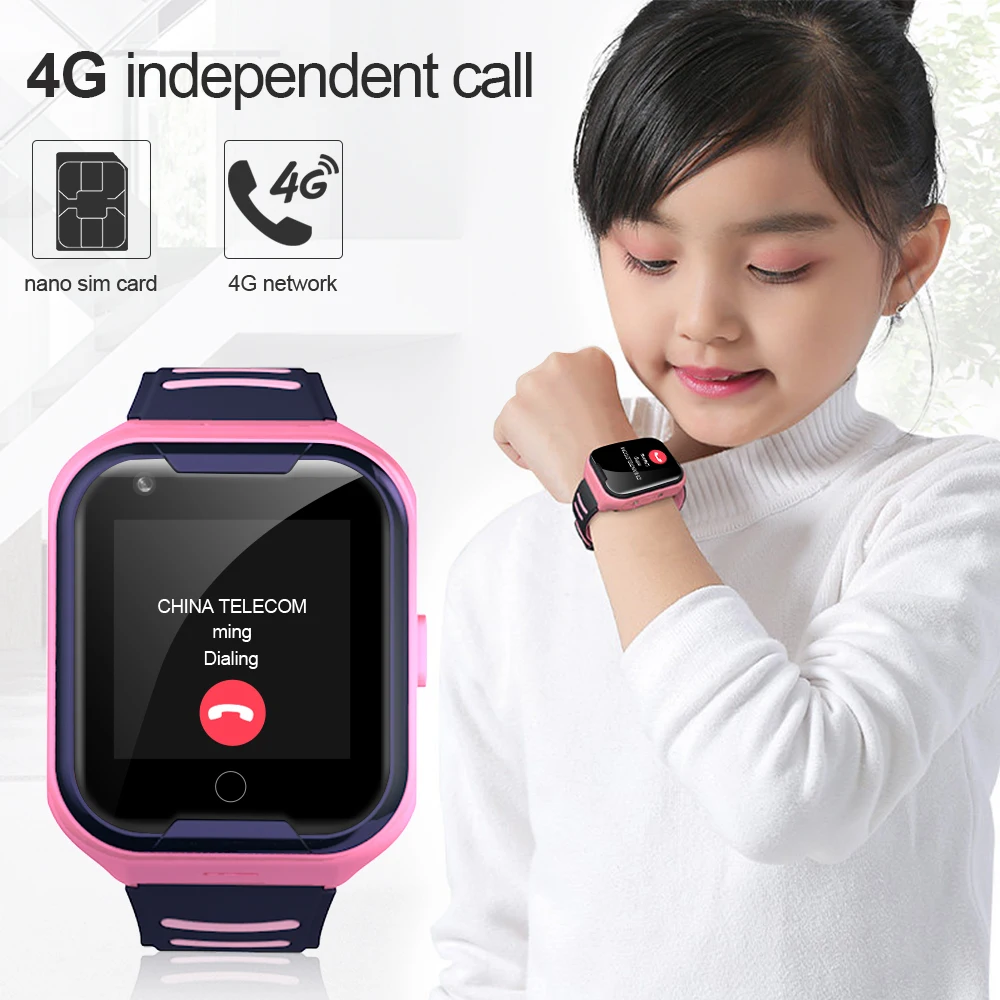 Torntisc 1,4 дюймов ips экран 4G Дети gps Смарт часы AI SOS Видеозвонок 650 мАч долгое время ожидания дети Smartwatch для детей