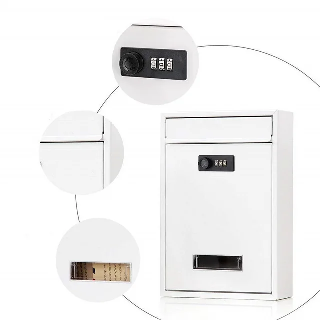 Jelszavak Postafiókok Lakossági Újságdoboz Apartman Jelszó Zár Betű Doboz Kültéri Vízálló Javaslati Panasz Mező - Image 3