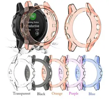 

For Garmin Fenix 6 6s 6x Pro TPU Watch Case Cover Smart Bracelet Protective Frame Shell Replacement Shockproof Clear Watch Cases