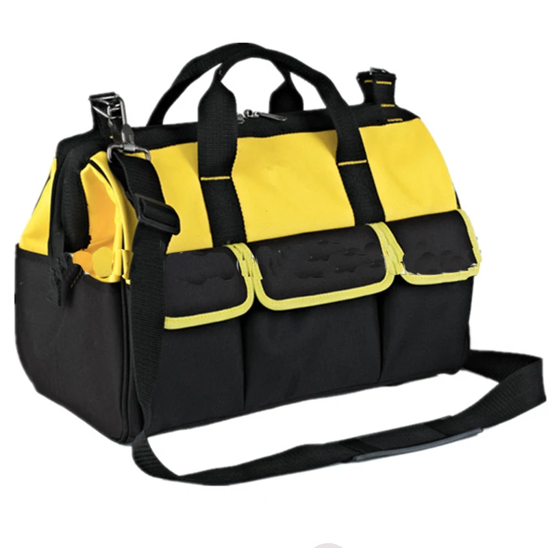 Wheels Portable Tool Bag Multifunction Thicken Waterproof Canvas Storage Garage Travel Tools Organizer Toolbox Multifunctional
