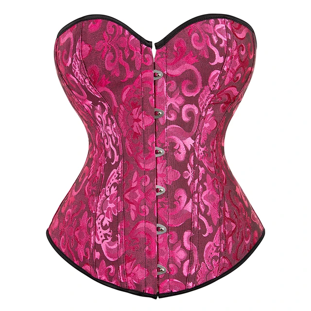 Women's Vintage Corset Top Floral Renaissance Corsets for Women Lace-up  Front Design Bustier Jacquard Overbust Corsets