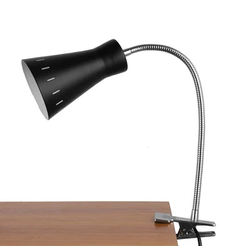 

Clip On Adjustable Pull Line Switch Home Eye Protection Metal Reading Light Flexible Bedroom LED Desk Lamp Office With Clamp