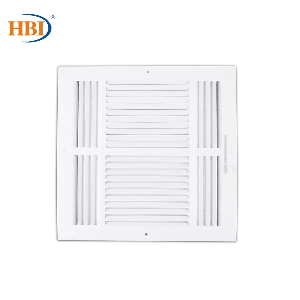 Вентиляционная решетка HBI 4Way W12 &quot* H12&quot с прямым лезвием воздухоотводящий клапан