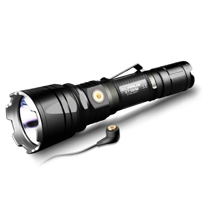 KLARUS XT12GT светодиодный фонарик 1600 люменов CREE светодиодный XHP35 HI D4 водонепроницаемый тактический перезаряжаемый фонарик с батареей 18650