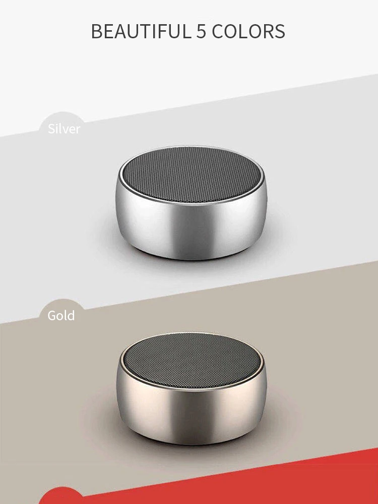 Металлический супер бас Bluetooth динамик мини беспроводной стерео алюминиевый сплав динамик поддержка FM радио/AUX/TF карта/Громкая связь вызов