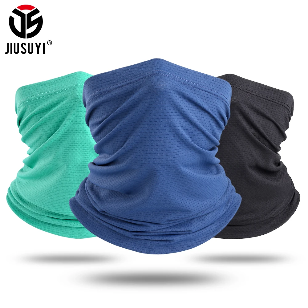 

Summer Headband Neck Gaiter Balaclava Tube Scarf Soft Quick Dry Breathable Elastic Windproof Ring Scarves Bandana Women Men