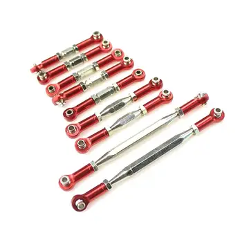 

9PCS RC Car Link Rod Adjustable Connecting Rod Set Metal Upgrade Accessories Parts for WLtoys 12428 12427 12423 12428-A