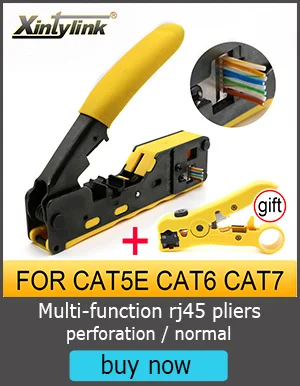 xintylink RJ45 crimper cat7 cat6a network tools cat8 Crimping ethernet Cable Stripper clamp 8p8c pliers connector clip clipper