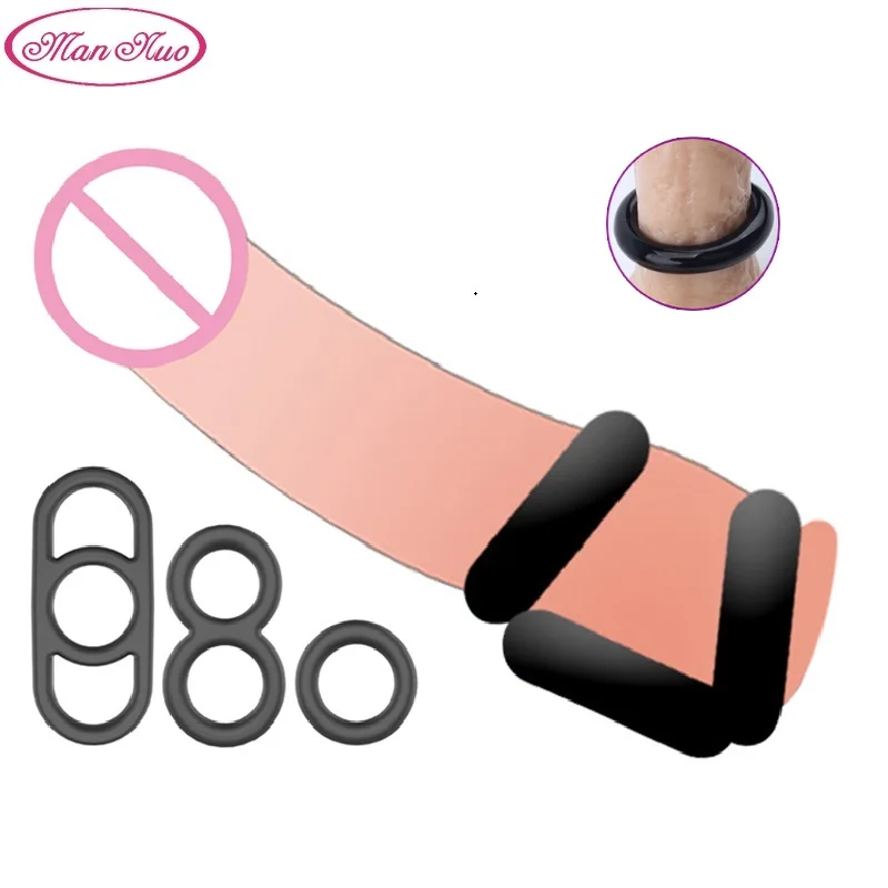 Человек НУО Силиконовое кольцо для пениса Для мужчин s Эрекционные кольца пенис
