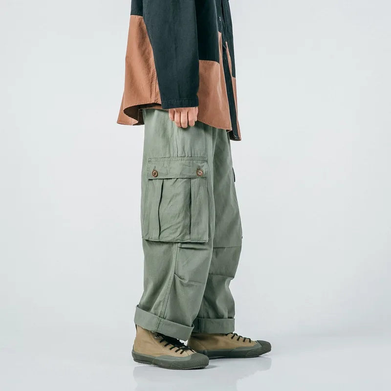 

Wu Airlines 2020 Japanese-style Belt Wide-Leg Pendant Sense Bib Overall Men's Straight-Cut Loose-Fit Popular Brand Autumn & Wint
