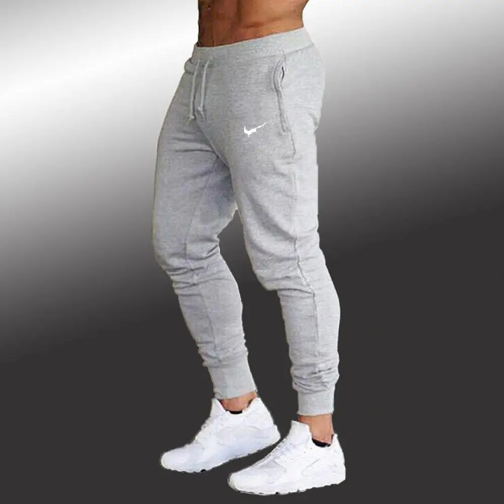 Брюки для фитнеса для мужчин, штаны для мужчин, одноцветные тренировочные штаны для спортзала, Мужские штаны для бега, спортивные штаны для бега - Цвет: Photo Color 4