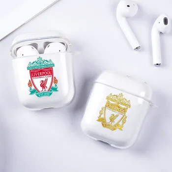 

Liverpools Football Earphone Case Cover for Airpods 1 2 Luxury Earphone Case Charging Box Cover
