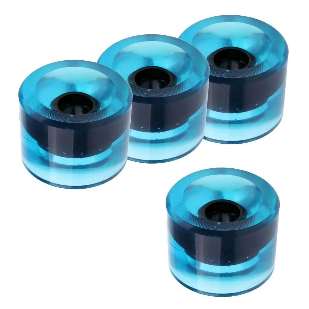 4pcs 70 x 51mm Durable Pro Blank Skateboard PU Wheels Longboard Mini Cruiser Wheels Skateboard Accessories Tool